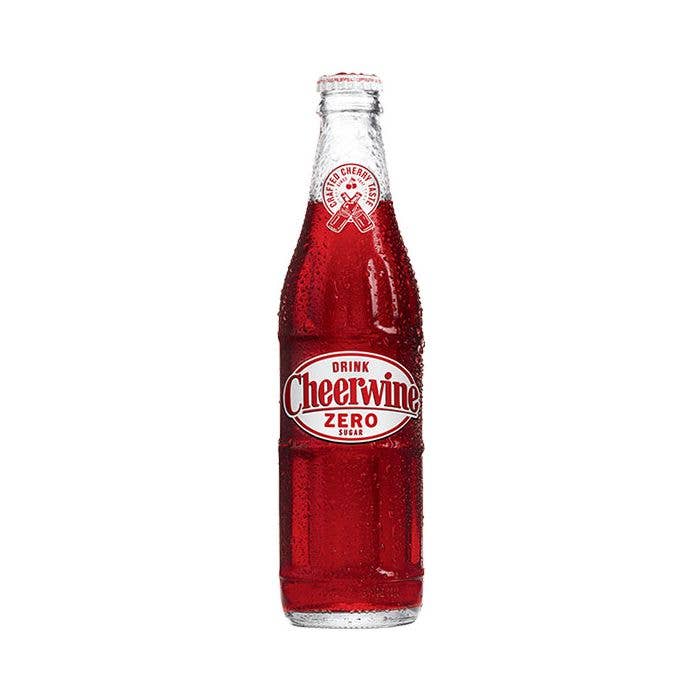 Cheerwine Zero, 12oz Glass Bottle