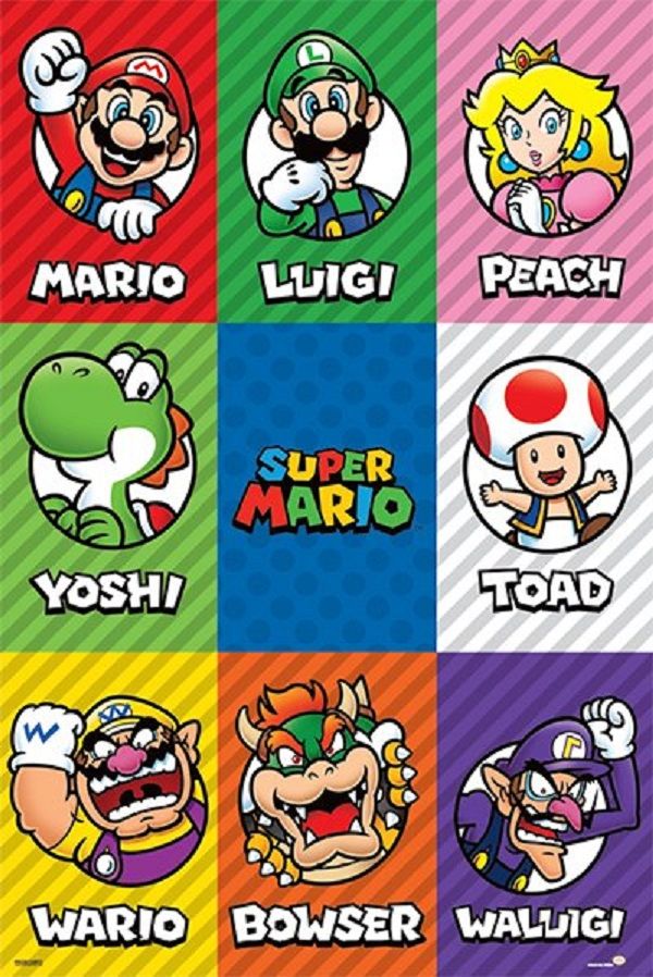 Mario Characters Poster