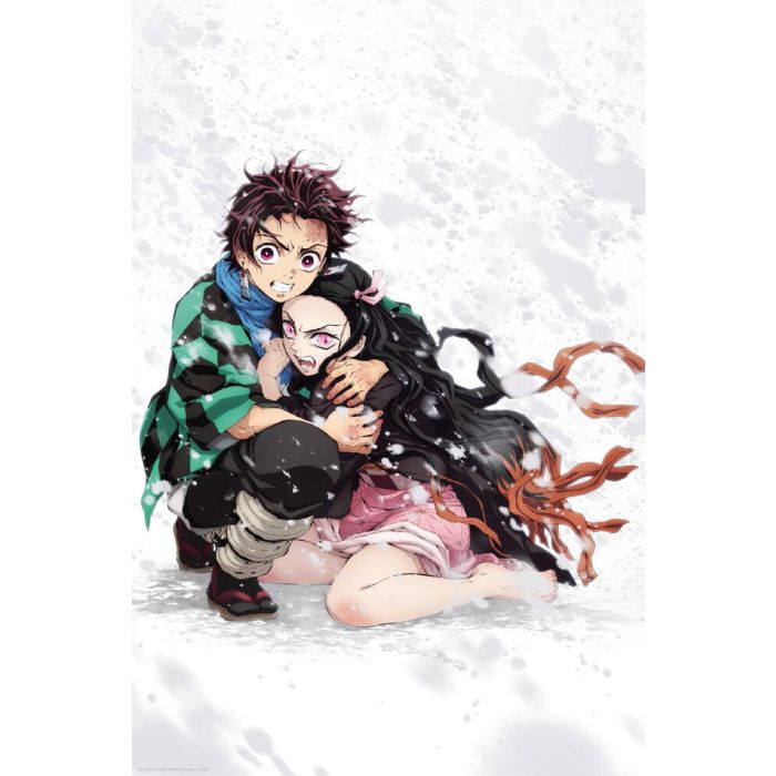 Demon Slayer Tanjiro & Nekuko Snow Poster
