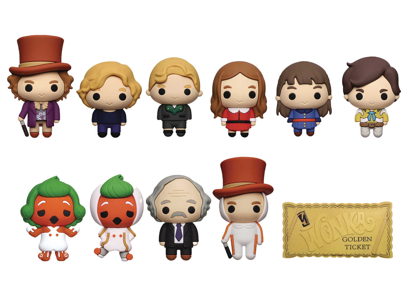 Willy Wonka 3D Foam Blind Bag Clip (1 Surprise Bag)