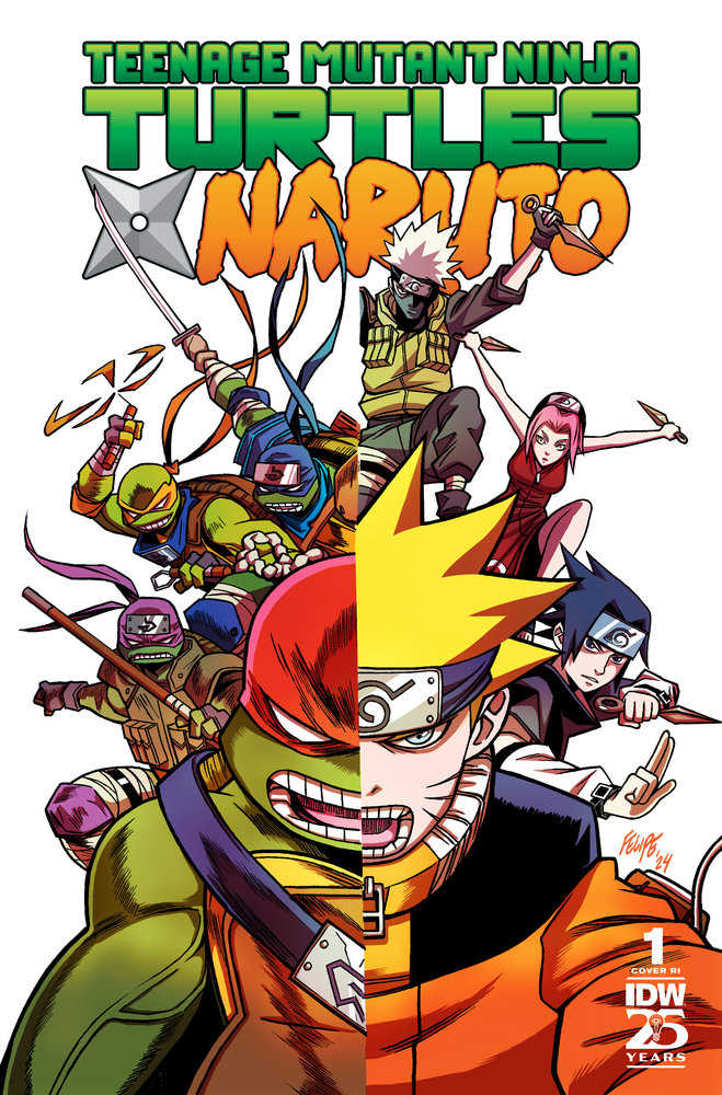 Teenage Mutant Ninja Turtles X Naruto #1 1:25 Smith Variant (NM)