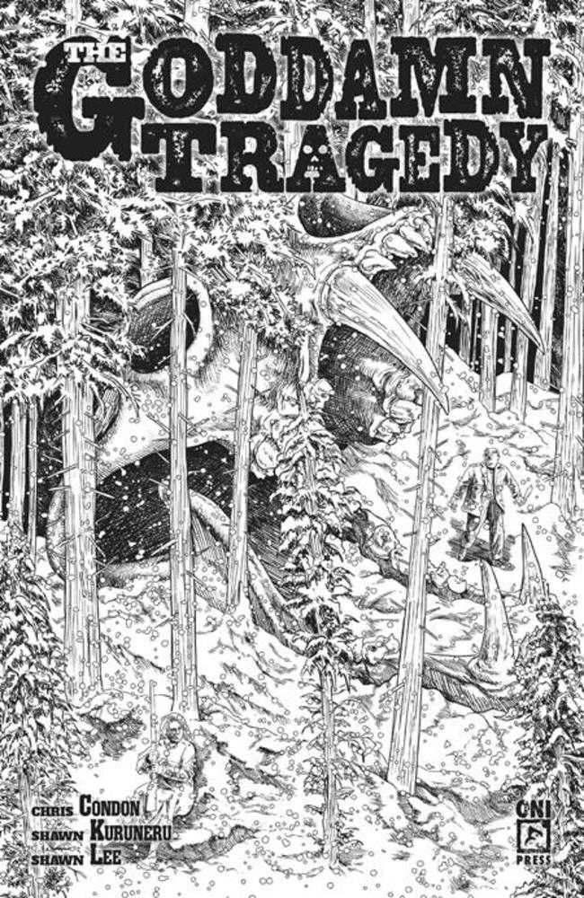 Goddamn Tragedy #1 Cover F 10 Copy Variant Edition Cha Black & White (Mature) (NM)