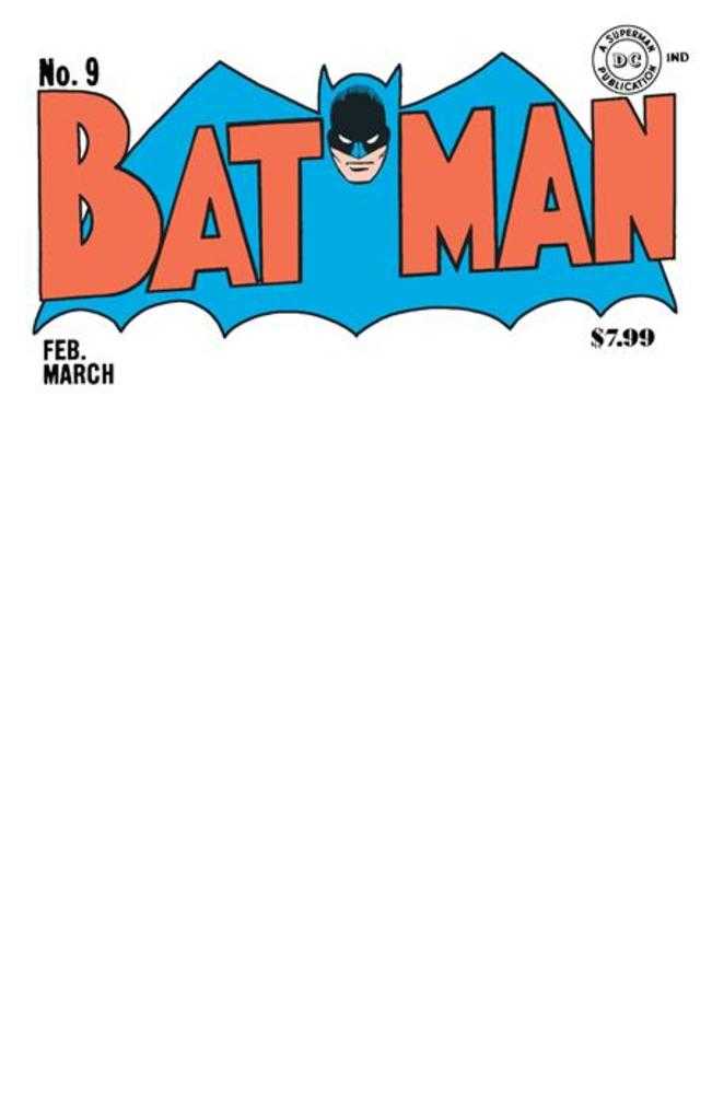 Batman #9 Facsimile Edition Cover C Blank Card Stock Variant (NM)