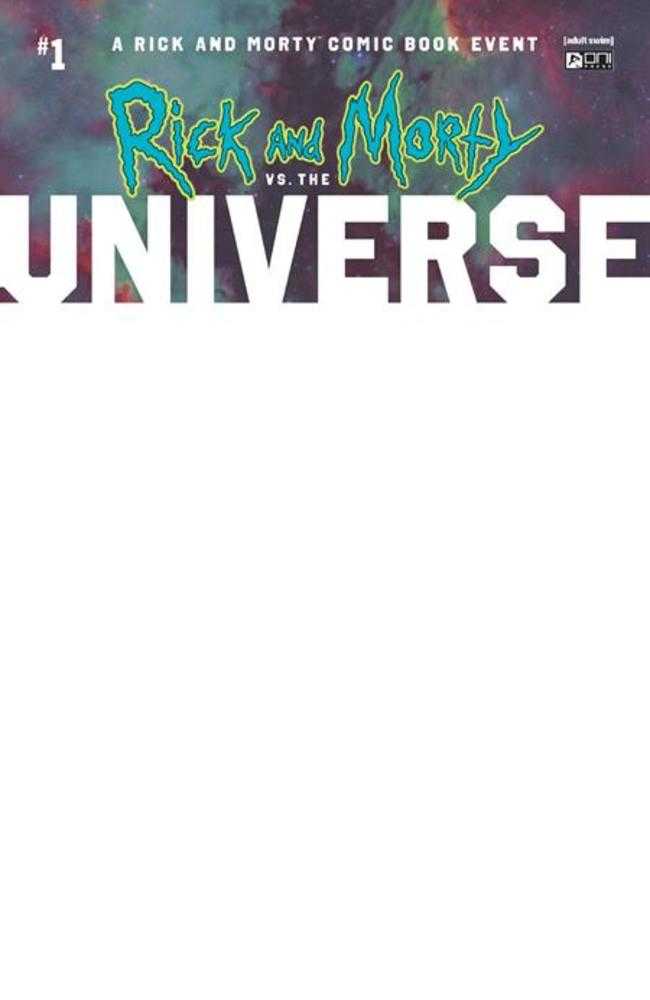 Rick And Morty vs The Universe #1 (Of 4) Cover D Blank Sketch Variant (NM)