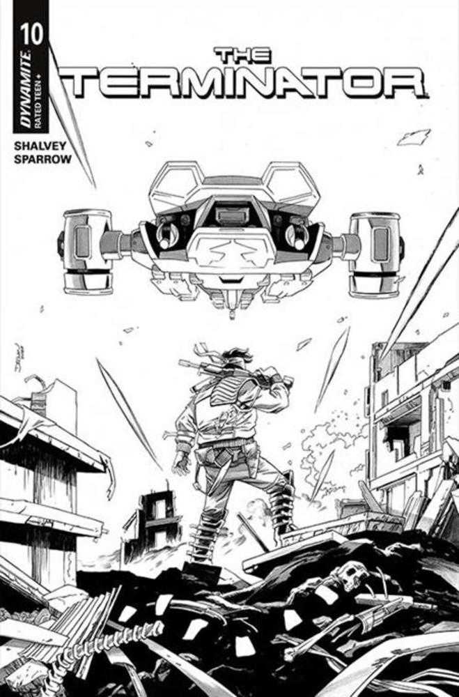Terminator #10 Cover F 1:10 Declan Shalvey Line Art Variant (NM)