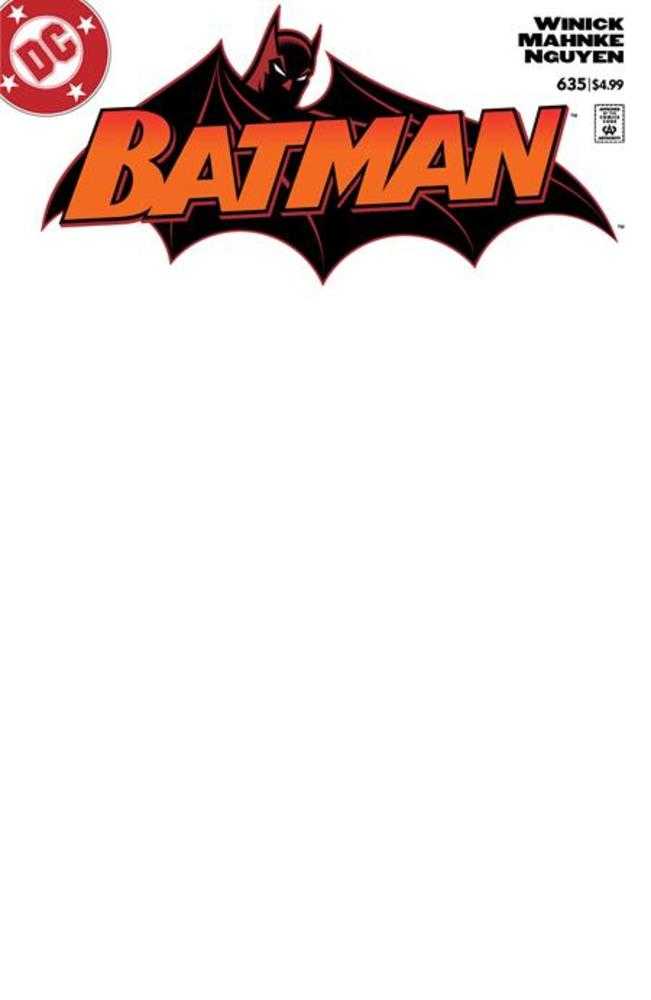 Batman #635 Facsimile Edition Cover D Blank Card Stock Variant (NM)