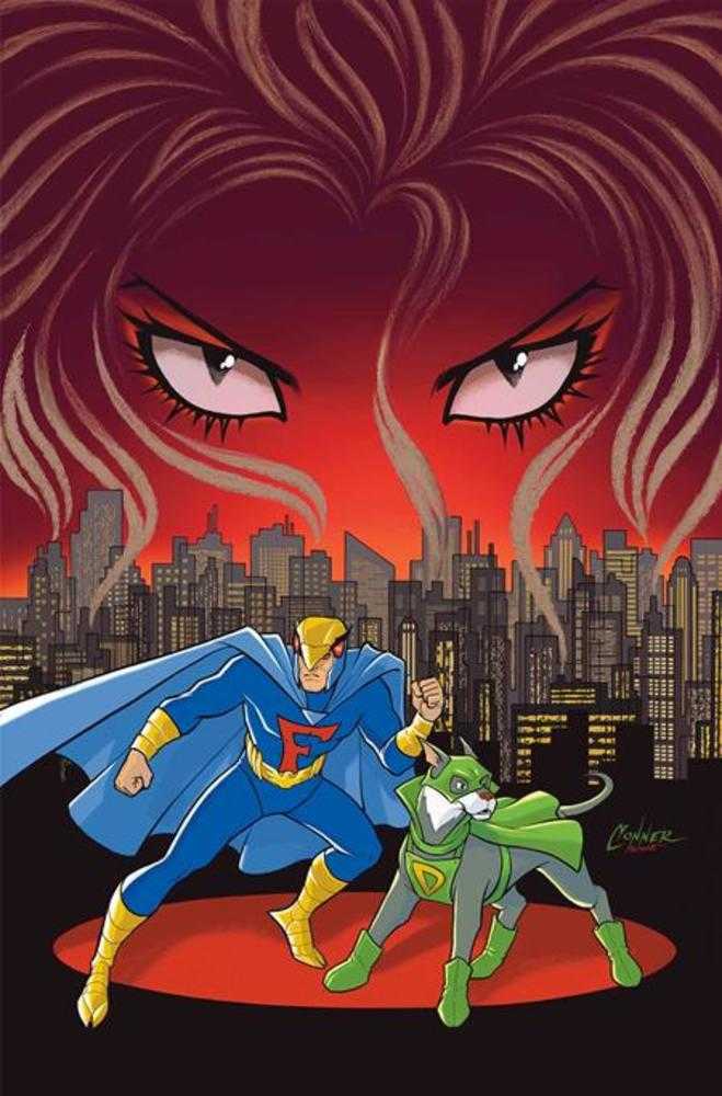 Blue Falcon & Dynomutt #1 Cover T 1:10 Amanda Conner Foil Virgin Foc Bonus Variant (NM)