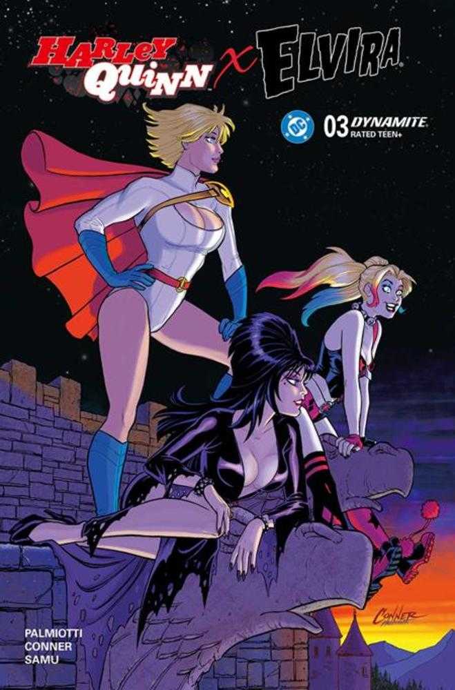 Harley Quinn X Elvira #3 Cover G 1:10 Amanda Conner Night Original Variant (NM)