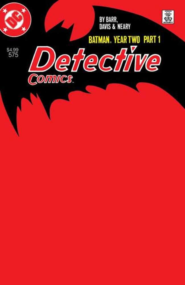 Detective Comics #575 Facsimile Edition Cover C Blank Card Stock Variant (Year Two Part 1 Of 4) (NM)