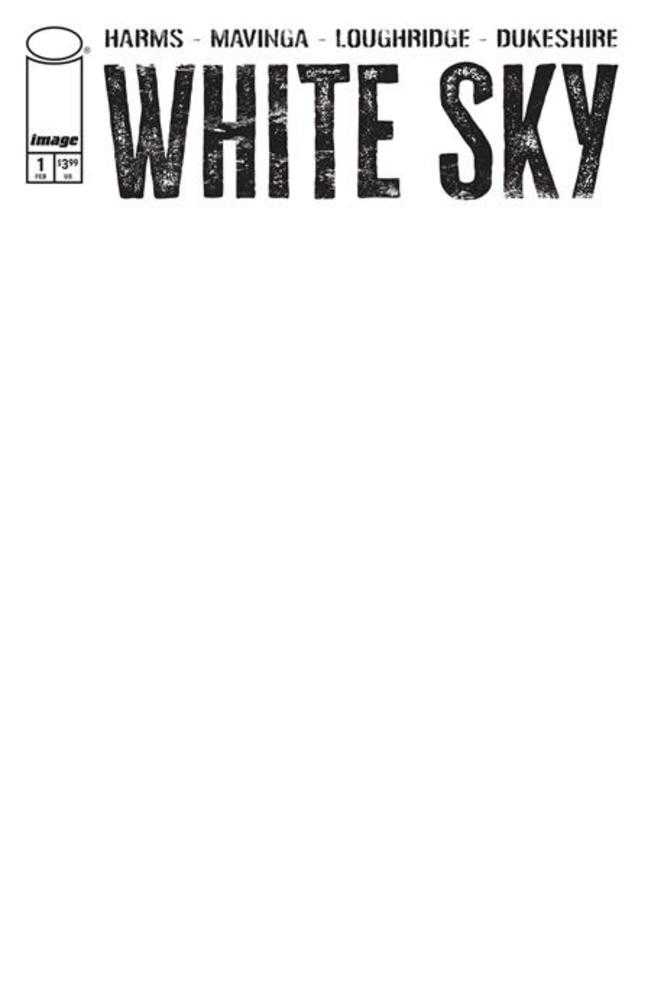 White Sky #1 Cover D Blank Sketch Variant (Mature) (NM)