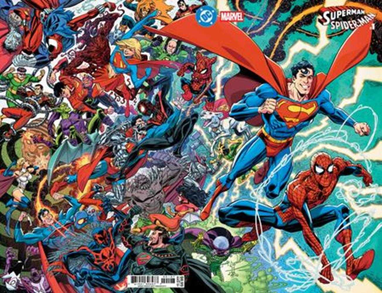 DC Marvel Superman Spider-Man #1 (One Shot) Cover O Scott Koblish Supermans & Spider Mans Card Stock Variant (NM)