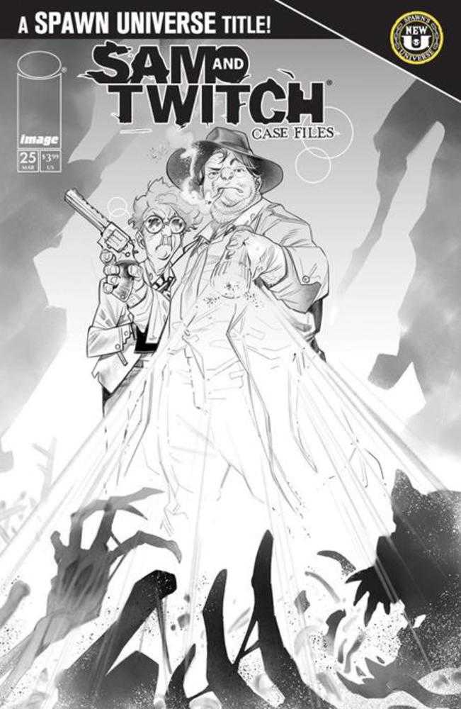 Spawn Sam And Twitch Case Files #25 Cover B Ig Guara Black & White Variant (NM)