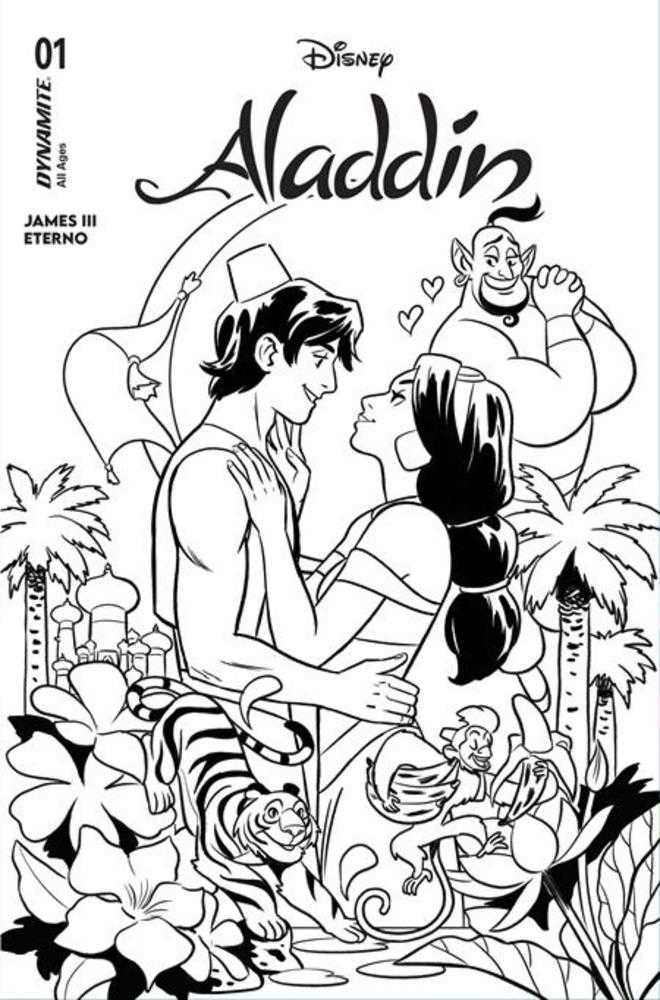 Aladdin #1 Cover I 1:10 Natacha Bustos Line Art Variant (NM)