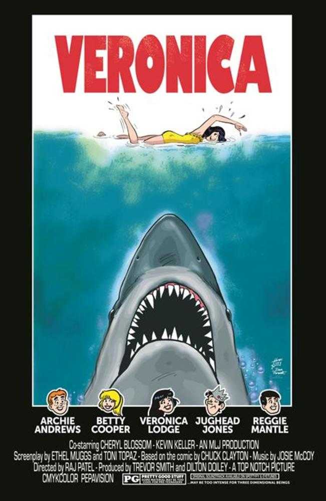 Archies TV Laugh Out #79 Facsimile Edition Cover C Dan Parent Rosario Tito Pena Veronica Movie Poster Foil Variant Limited To 1000 Copies (NM)