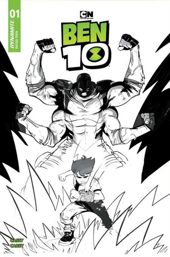 Ben 10 #1 Cover K Inc 1:15 Sebastian Piriz Line Art Variant (NM)