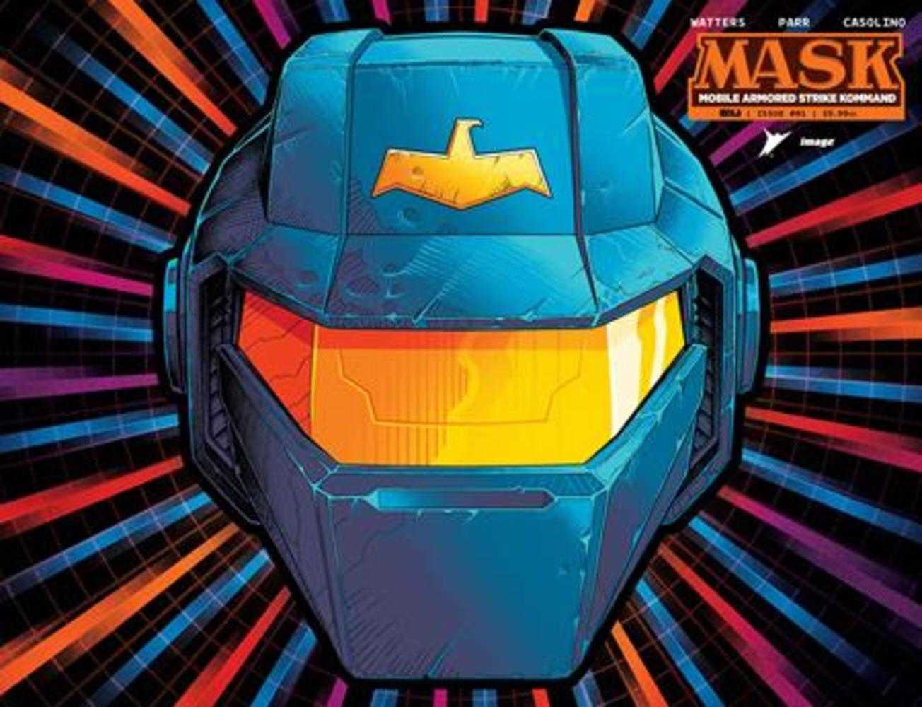 Mask #1 Cover Q Pye Parr & Luke Preece & Andres Juarez Die Cut Foil Mask Variant (NM)