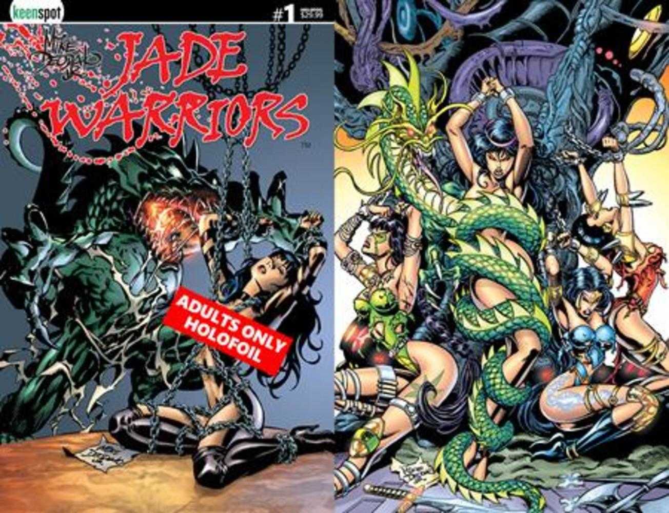 Jade Warriors #1 Cover D Mike Deodato Adults Only Holofoil Flip Variant (Mature) (NM)
