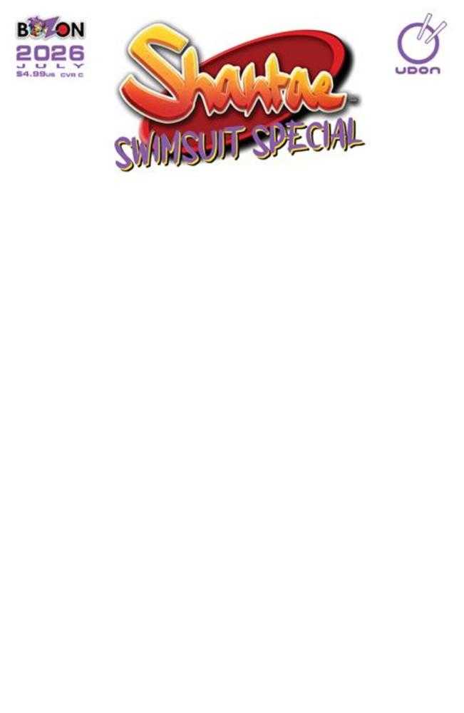 2026 Shantae Swimsuit Special #1 (One Shot) Cover C Blank Sketch Variant (NM)