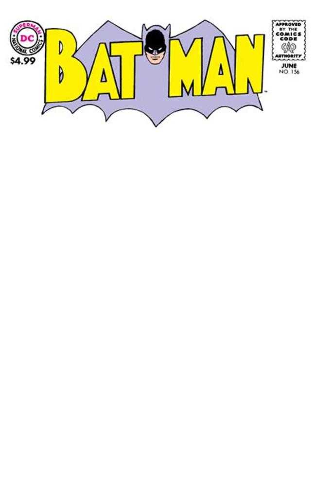 Batman #156 Facsimile Edition Cover B Blank Card Stock Variant (NM)