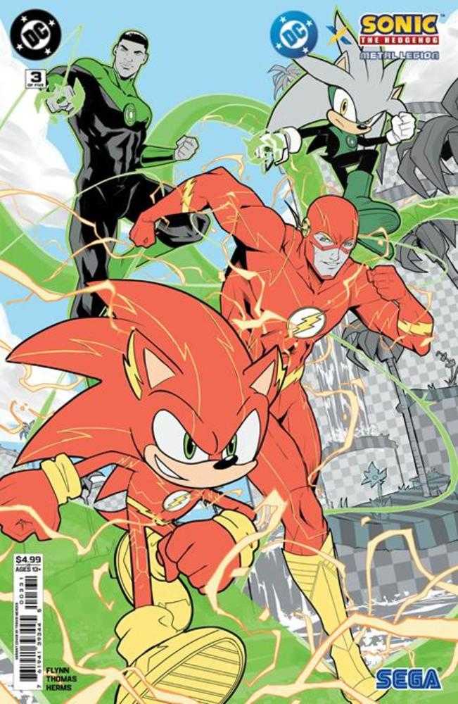 DC X Sonic The Hedgehog The Metal Legion #3 (Of 5) Cover C Travis Mercer Card Stock Variant (NM)
