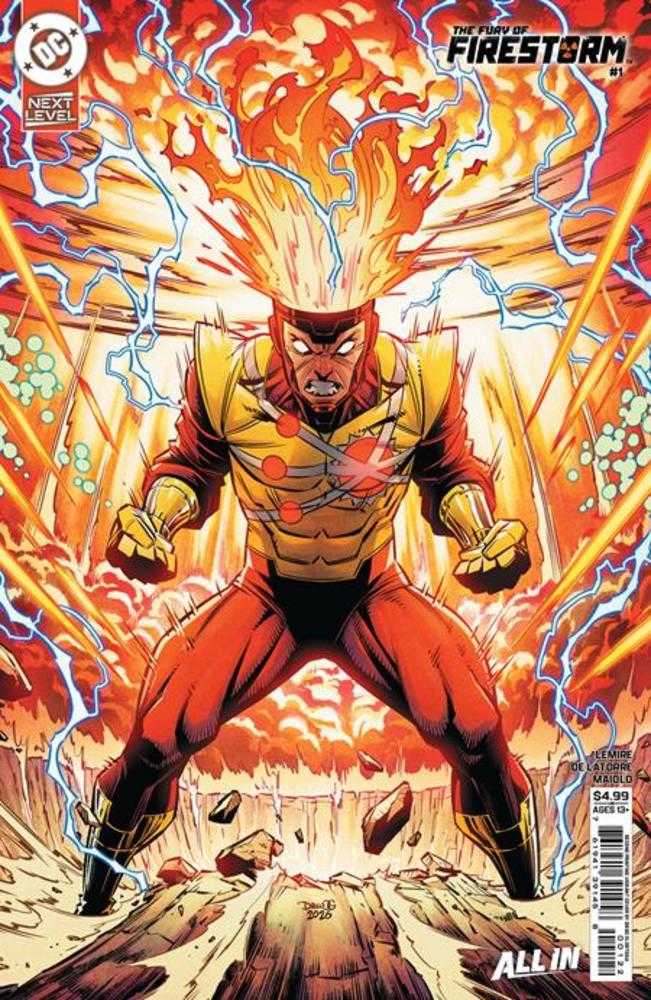 Fury Of Firestorm #1 (Of 6) 2nd Print Cover B Diego Olortegui Card Stock Variant (NM)