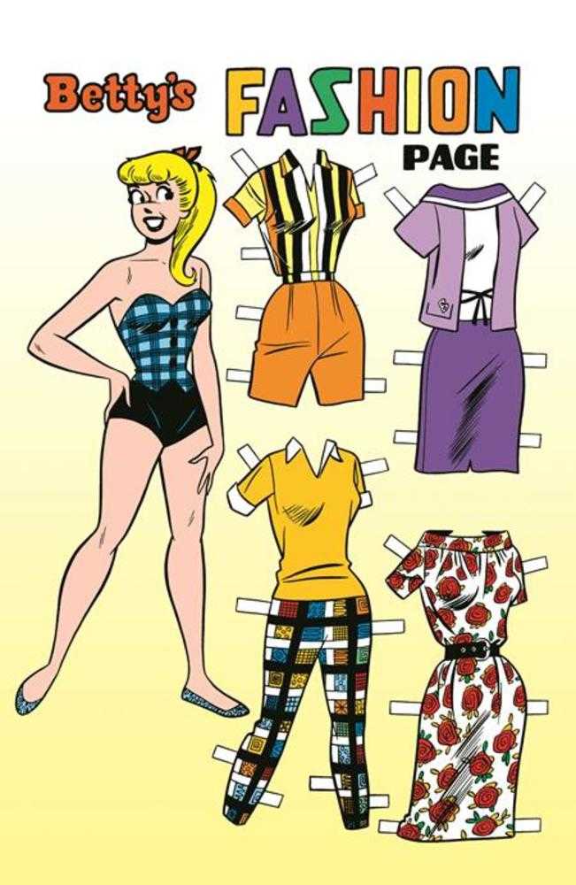 Archie Comics 85th Anniversary Presents Betty & Veronica Fashion Pages (One Shot) Cover E Dan Decarlo Silver Foil Betty Pin Up Variant (NM)