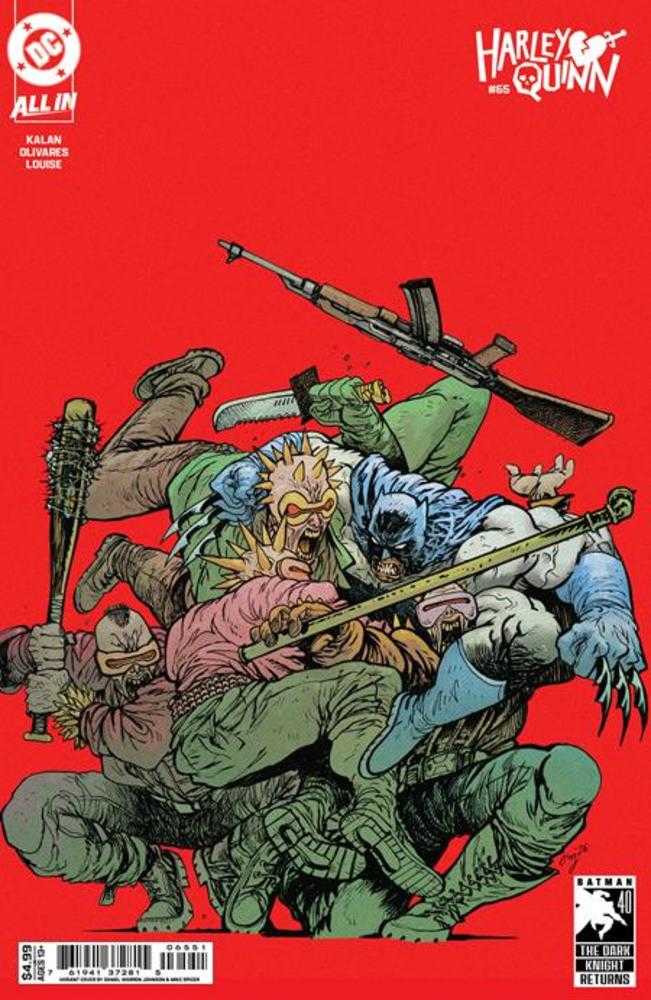 Harley Quinn #65 Cover E Daniel Warren Johnson Dark Knight Returns 40 Th Anniversary Card Stock Variant (NM)