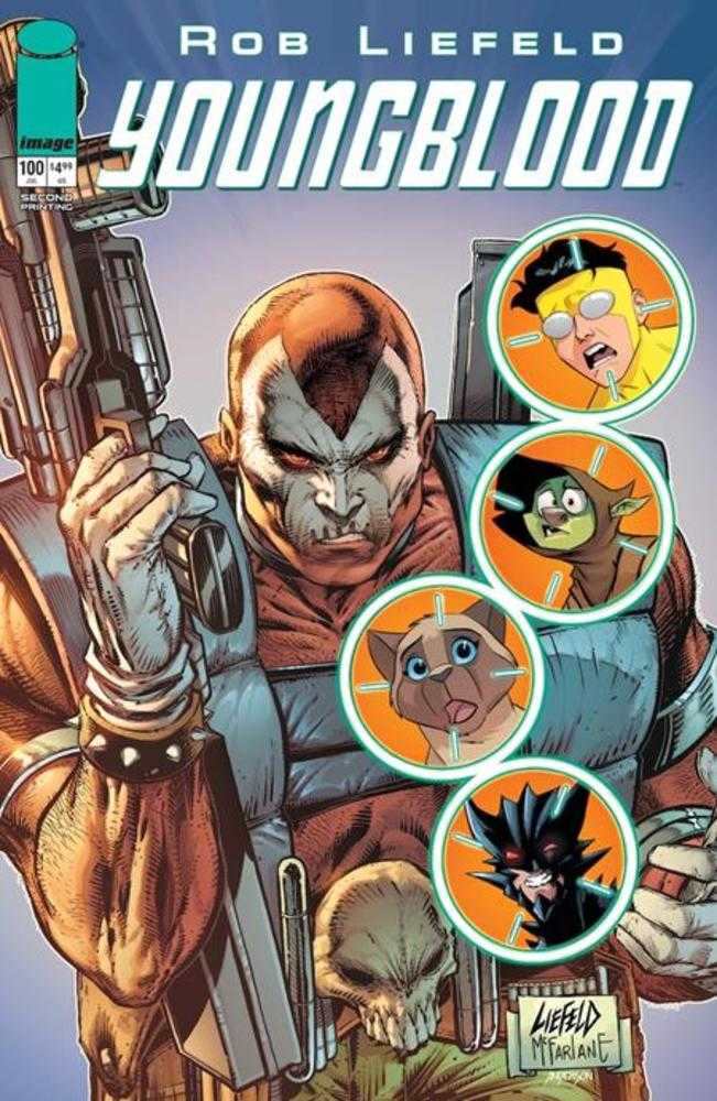 Youngblood #100 2nd Printing Cover A Image (NM)