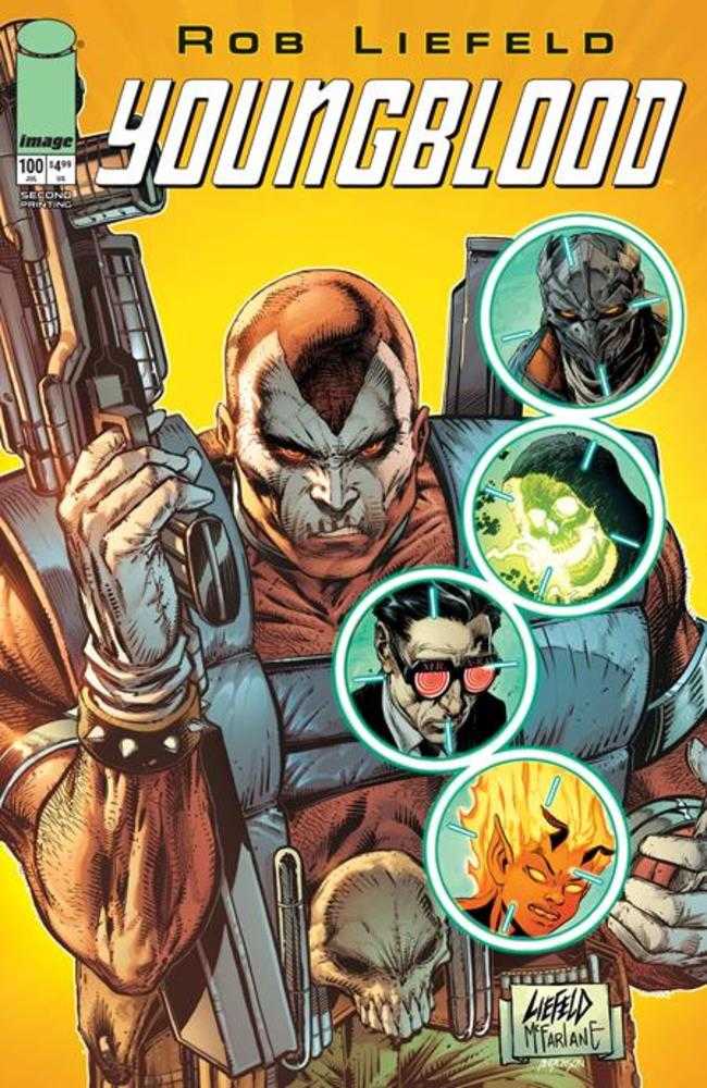 Youngblood #100 2nd Printing Cover B Ghost Machine Variant (NM)