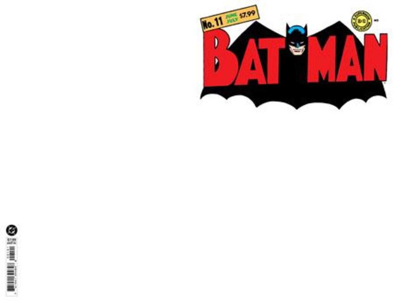 Batman #11 Facsimile Edition Cover B Blank Card Stock Variant (NM)