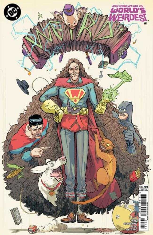 Batman Superman Weird Al Worlds Weirdest #1 (One Shot) Cover C Riley Rossmo Card Stock Variant (NM)