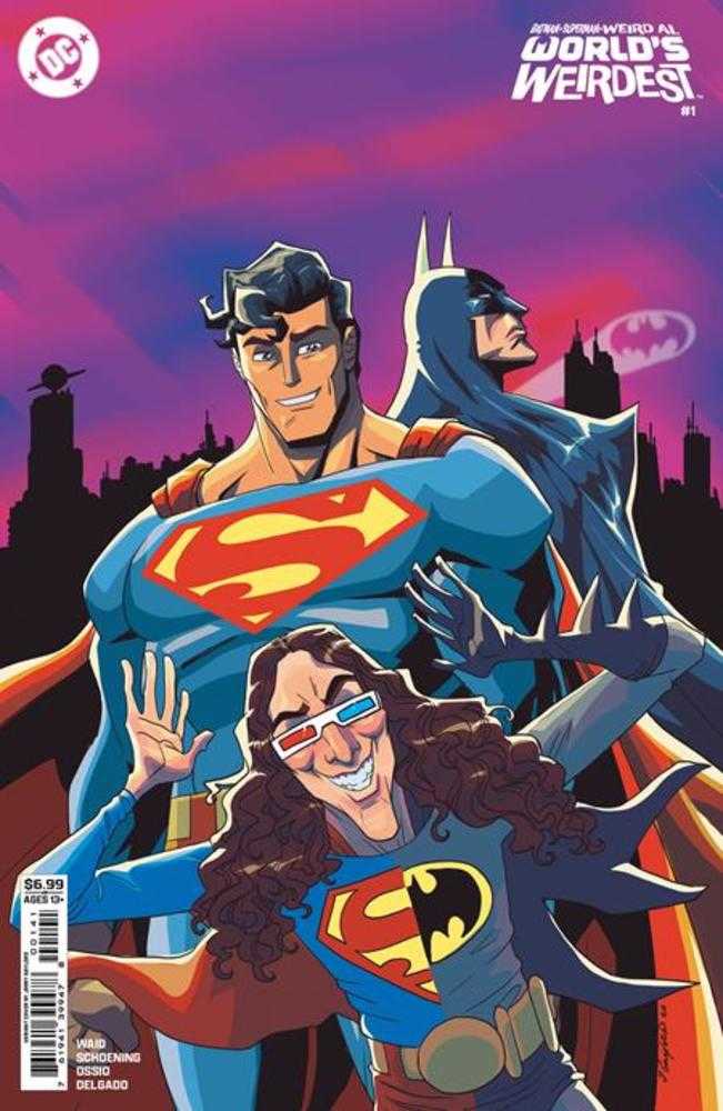 Batman Superman Weird Al Worlds Weirdest #1 (One Shot) Cover D Jerry Gaylord Card Stock Variant (NM)