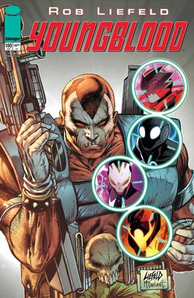 Youngblood #100 3rd Printing Cover B Rob Liefeld Massive Verse Variant (NM)