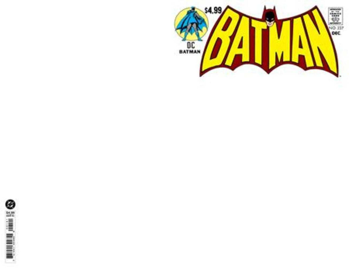 Batman #227 Facsimile Edition Cover B Blank Card Stock Variant (NM)