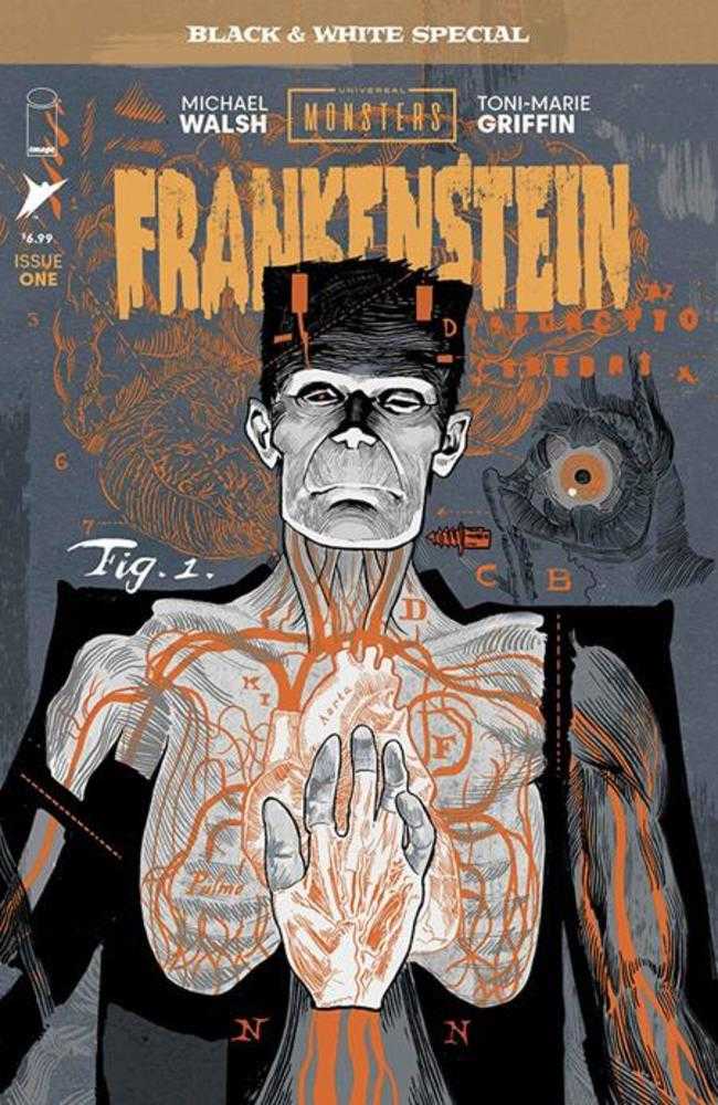 Universal Monsters Frankenstein Black & White Special #1 (Of 2) Cover A Michael Walsh (NM)