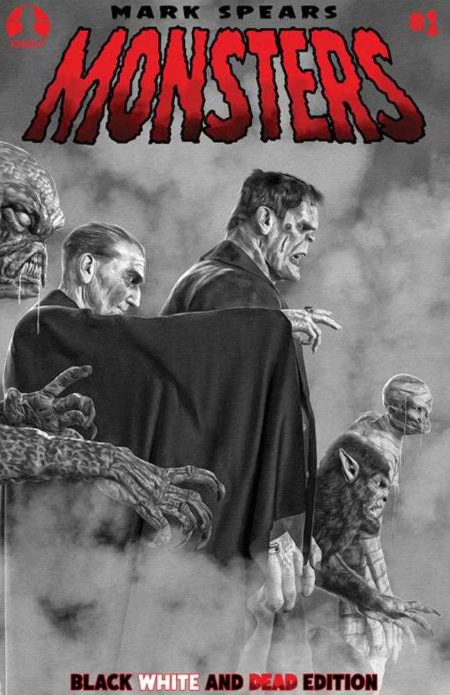 Mark Spears Monsters #1 7th Printing Black White & Dead Edition Cover A Mark Spears Blood Seekers (NM)