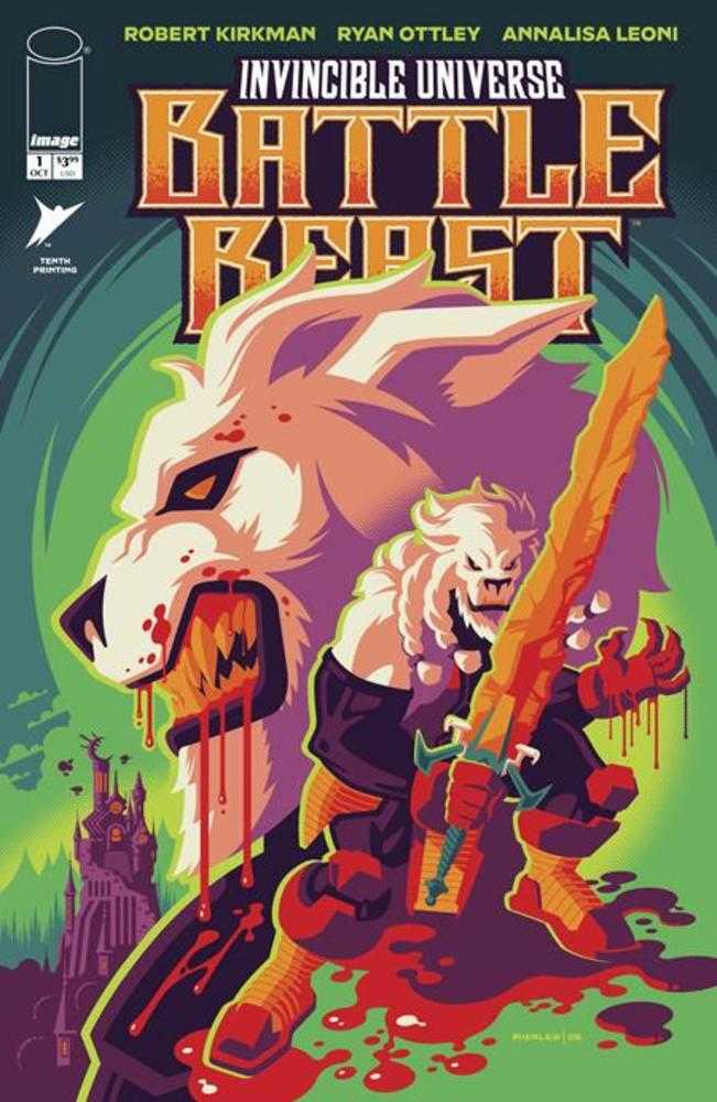 Invincible Universe Battle Beast #1 10th Printing Cover F Tom Whalen Variant (NM)