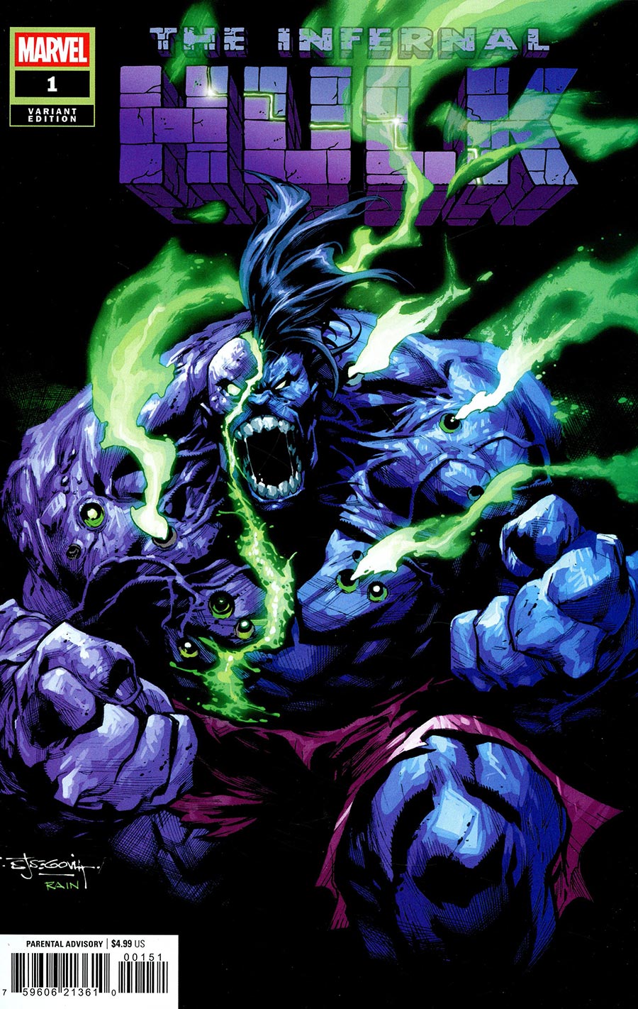 Infernal Hulk #1 Stephen Segovia Variant (NM)