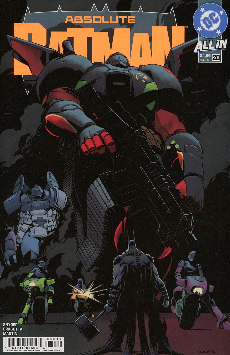 Absolute Batman #20 Cover J 2nd Print Nick Dragotta