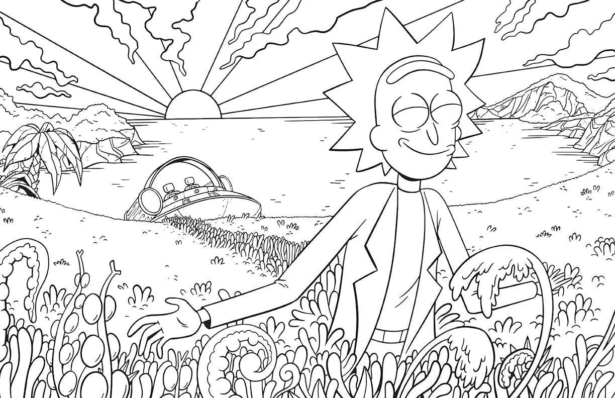 Rick and Morty: Sometimes Science Official Coloring