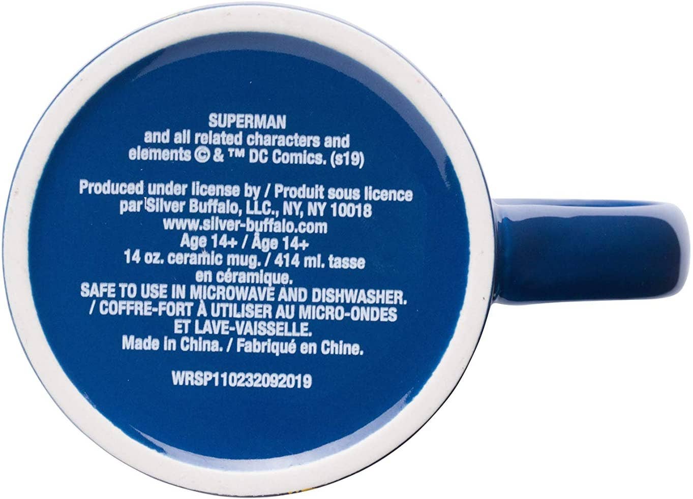 DC Comics Superman Splatter Paint 14oz Ceramic Mug