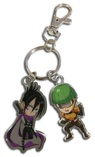 ONE PUNCH MAN - SD SONIC & MUMEN RIDER METAL KEYCHAIN