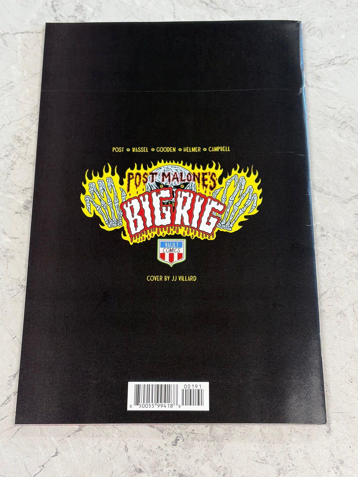 Post Malone's Big Rig #1 2nd Print J.J. Villard Virgin Variant (VF)