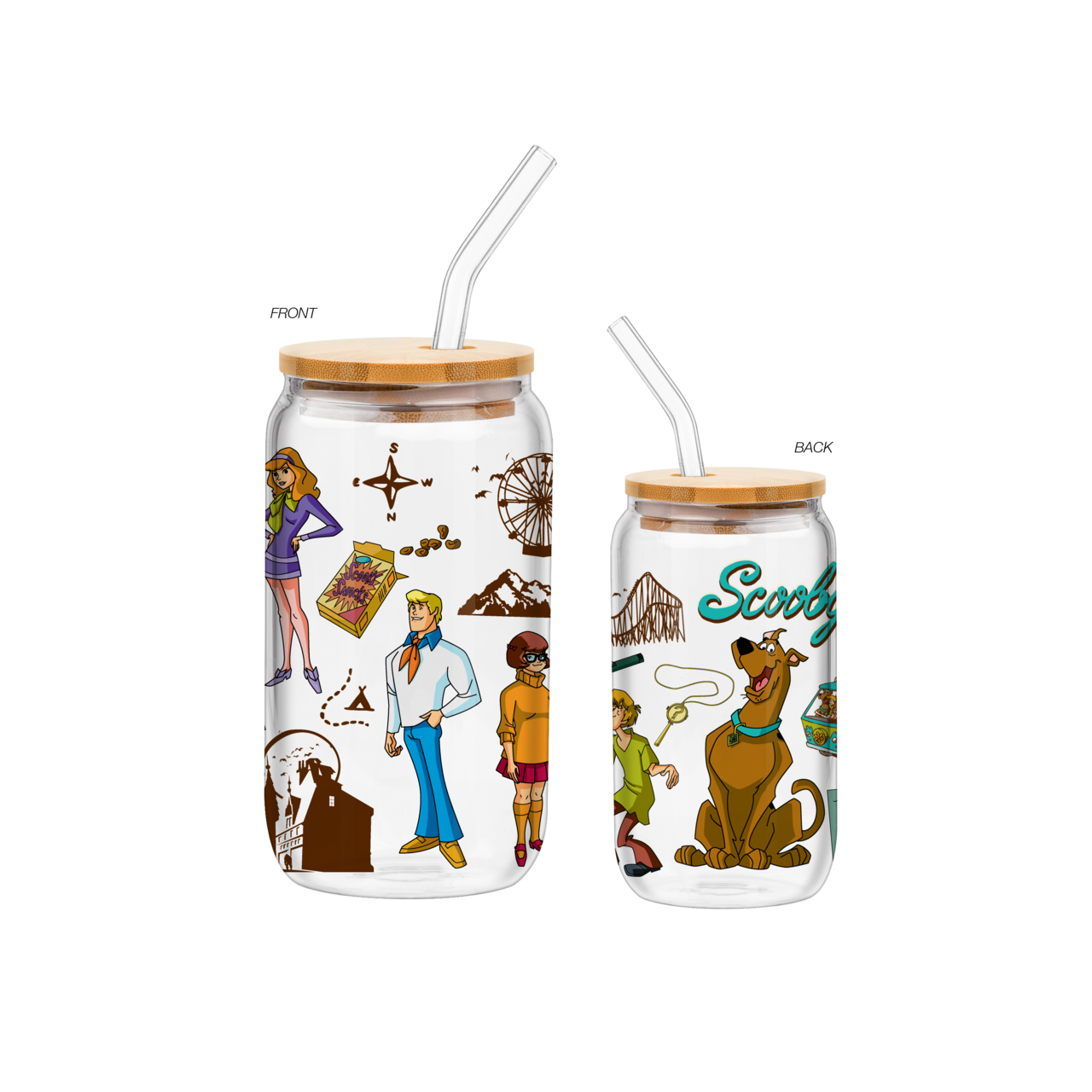 Scooby Doo Crystal Cove Destination 16oz Glass Tumbler