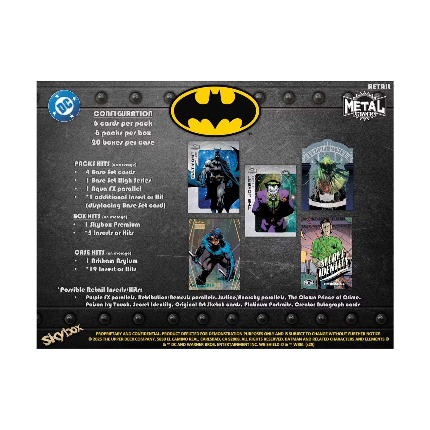 Upper Deck Skybox Metal Universe Batman (2025) (1 Pack)