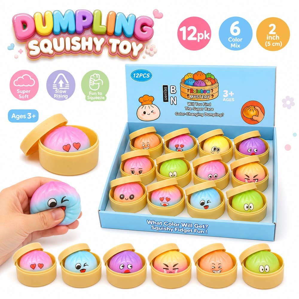 Small Dumpling Bun Squishy Squeeze Toy Slow Rising Foam (1 Dumpling)