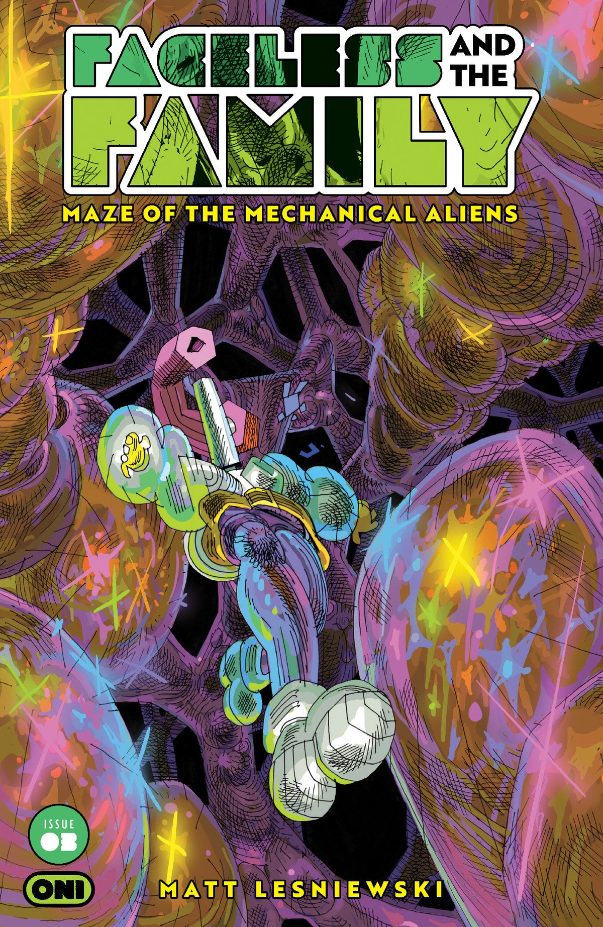 Faceless And The Family Maze Of The Mechanical Aliens #3 Cover B Emil Ernst Variant (NM)