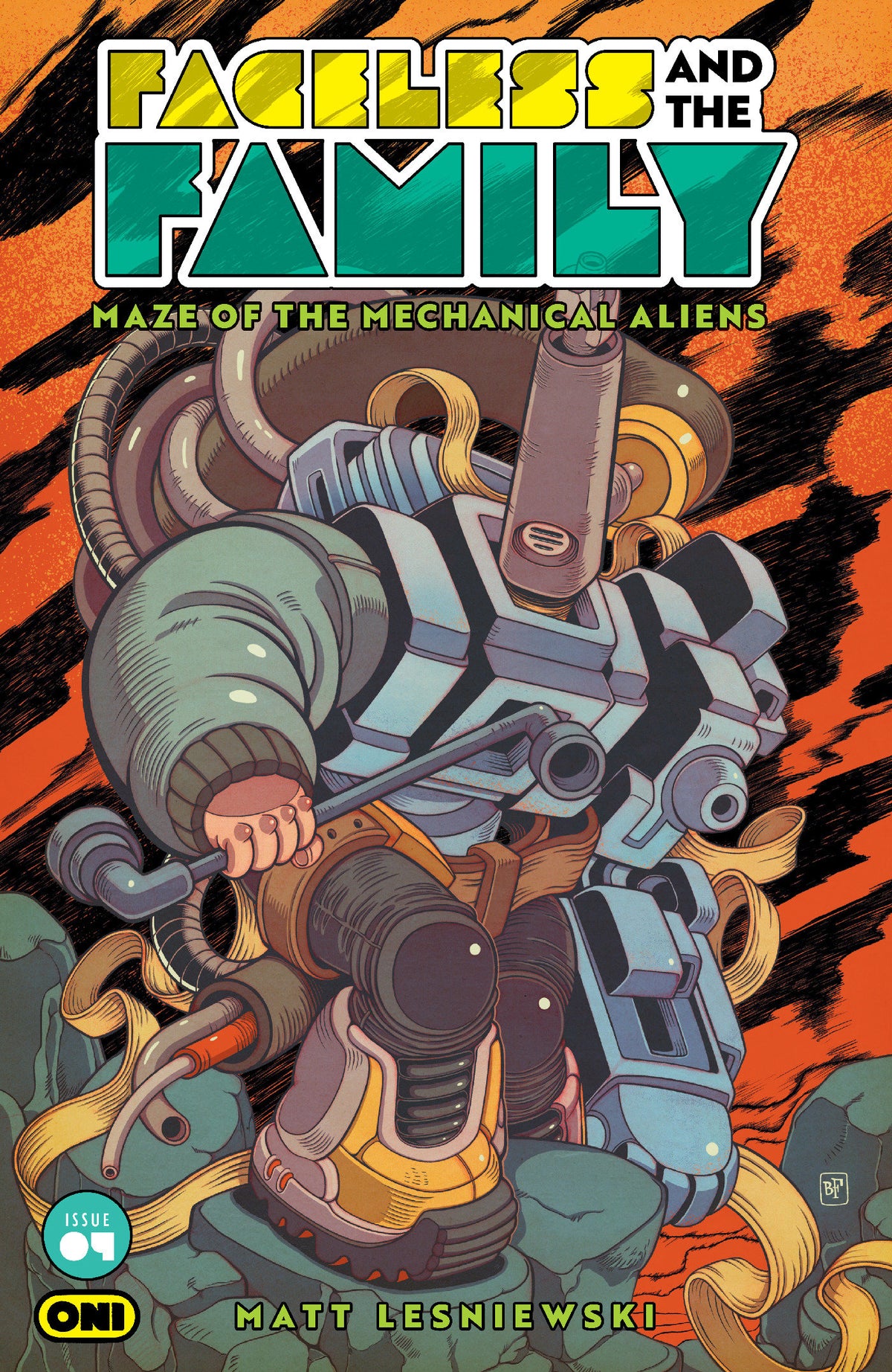 Faceless And The Family Maze Of The Mechanical Aliens #4 Cover B Billy Fowler Variant (NM)