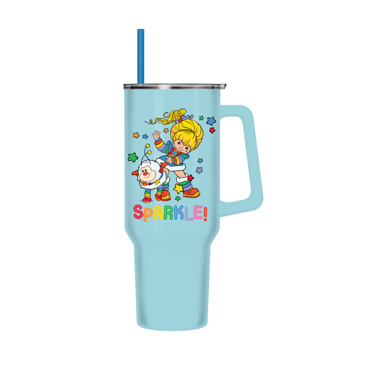 Rainbow Brite and Twink Sparkle 40oz Stainless Steel Tumbler w Handle