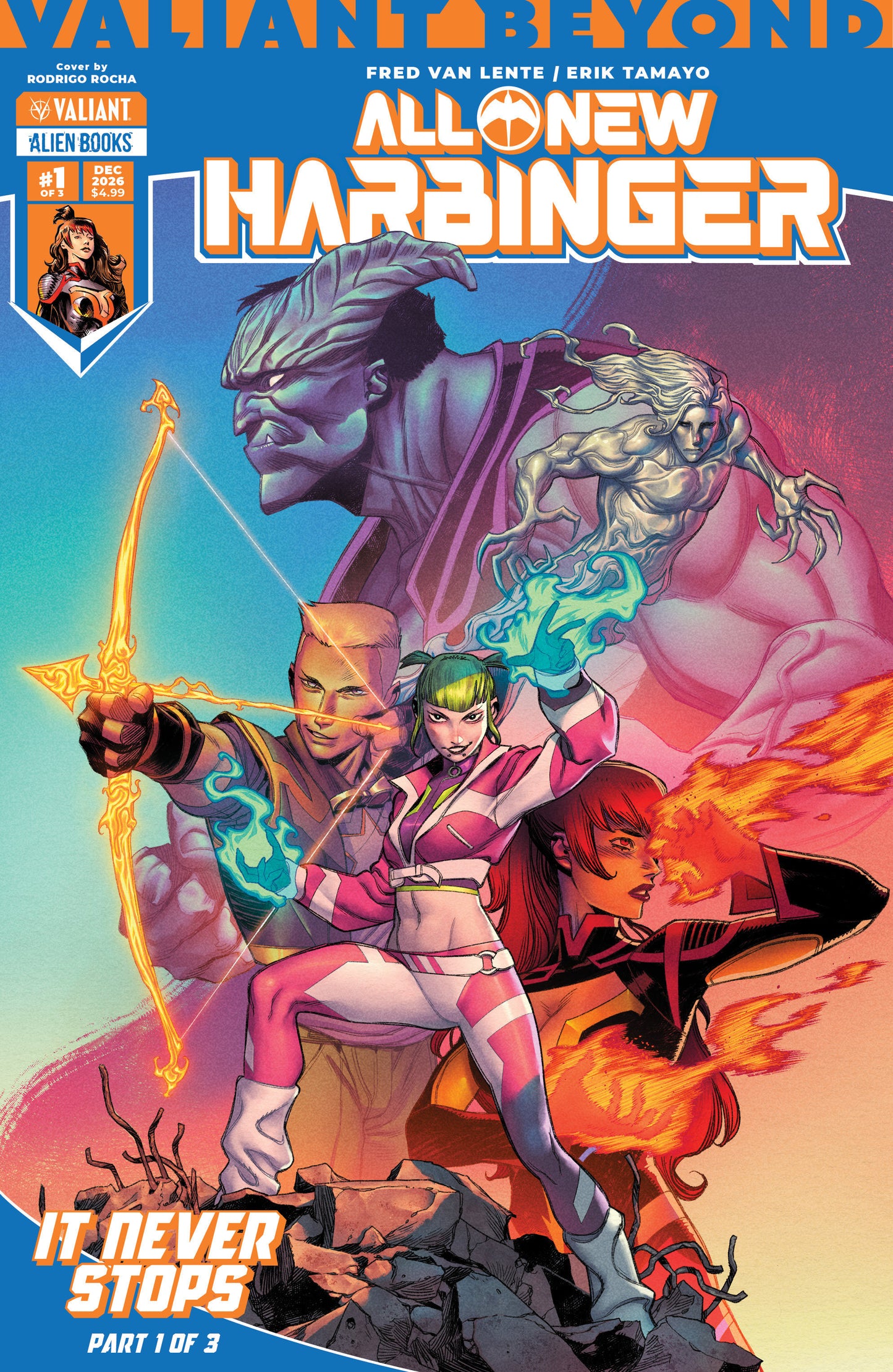 Valiant Beyond: All New Harbinger #4 It Never Stops #1 Cover A (Rocha) (NM)